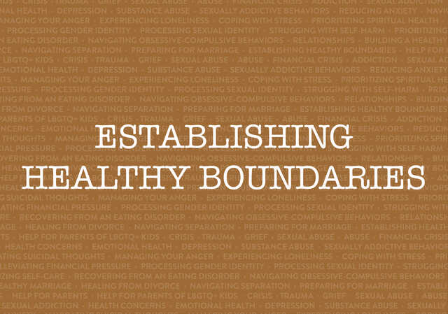 establishing healthy boundaries