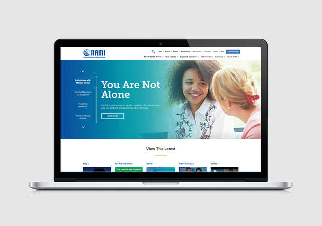NAMI Website: You Are Not Alone